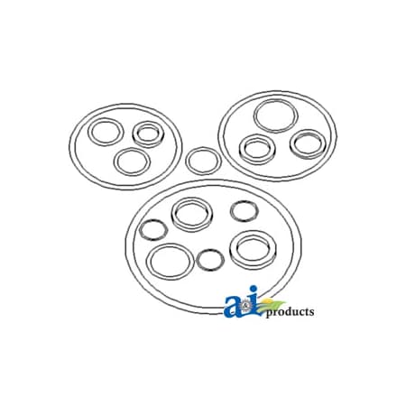 A & I Products Seal Kit, Power Steering Pump 4" x4" x0.2" A-1635948M1